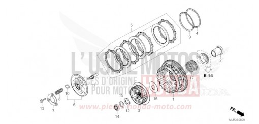 EMBRAYAGE CBR500RACT de 2026